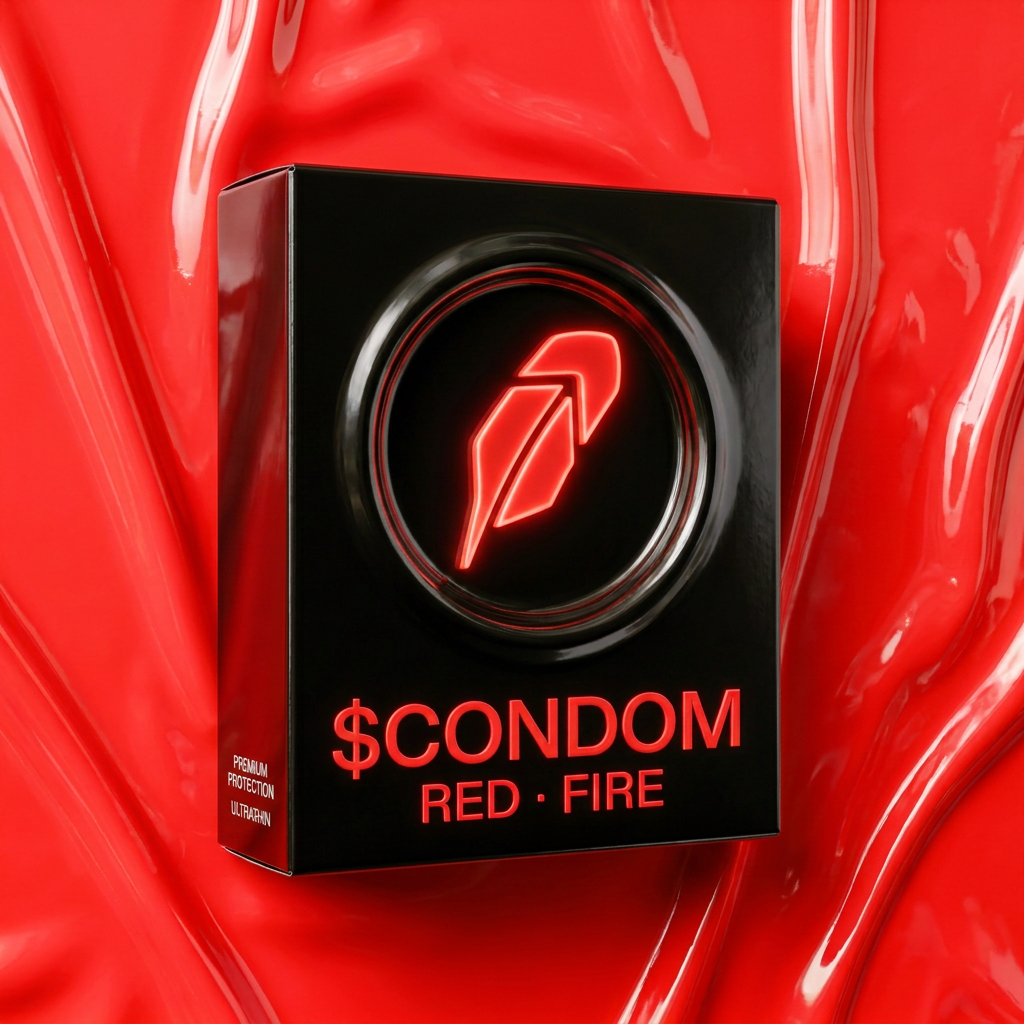 $CONDOM Red Fire packaging box — 3D latex edition
